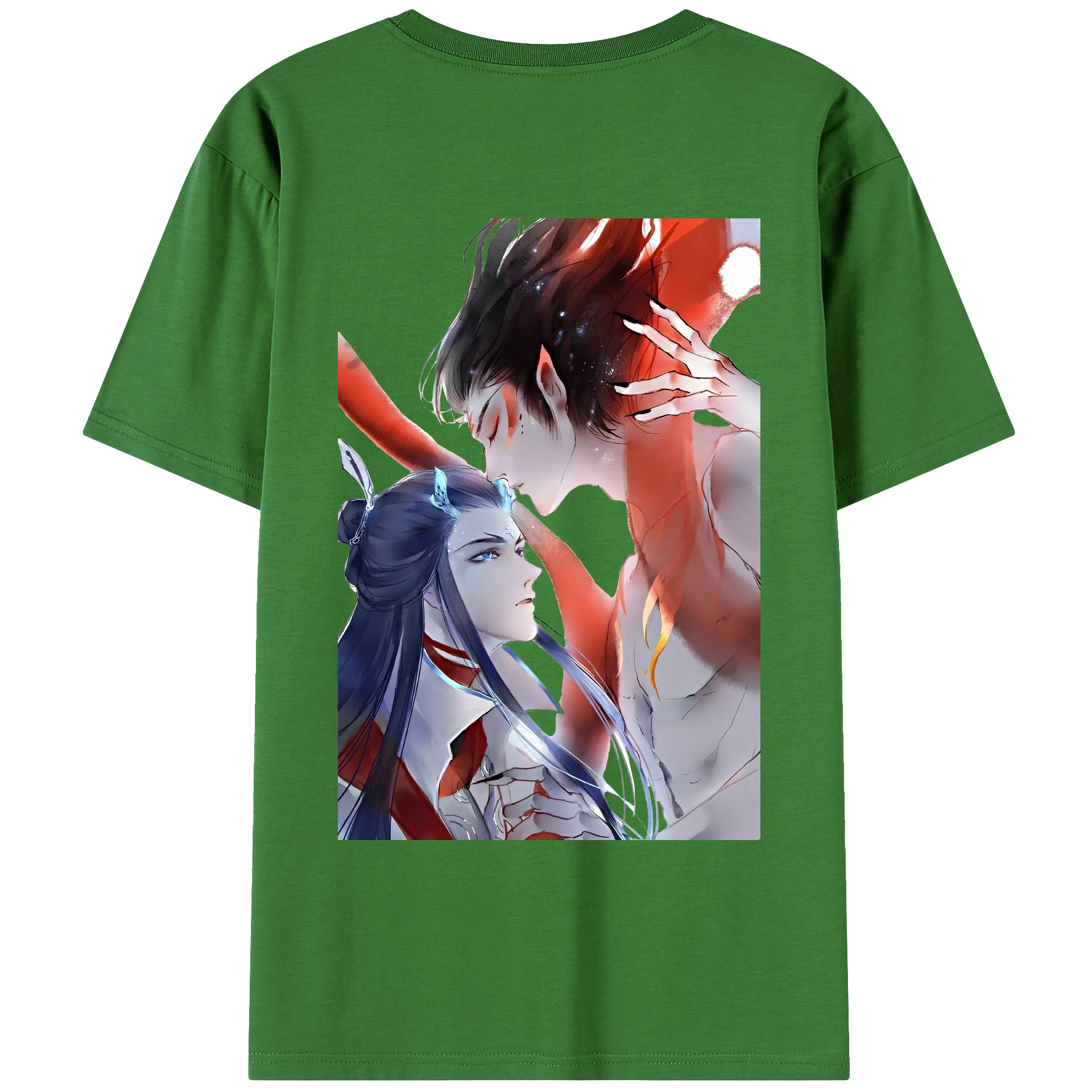 （画像用） Ne Zha 2 ナタ 魔童の大暴れ レディース半袖Tシャツ(バックプリント)